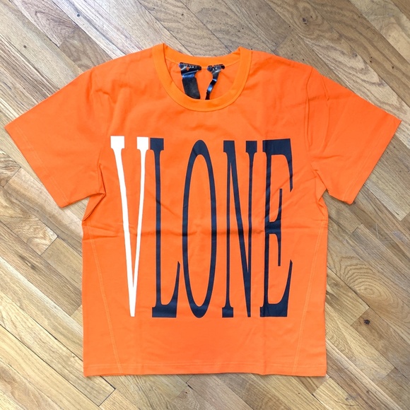 vlone orange tee